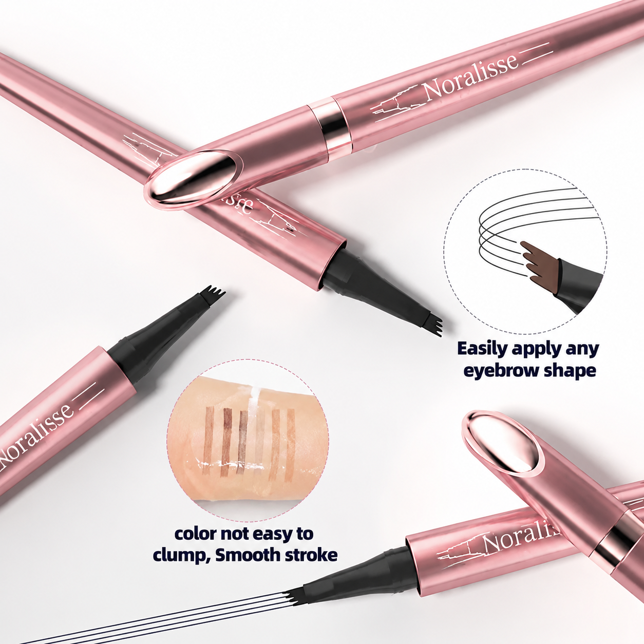 🔥Buy 1 Get 1 Free-Waterproof Micro-Fork Eyebrow Pencil, Long-Lasting Brow Pen for Natural Hair-Like Strokes