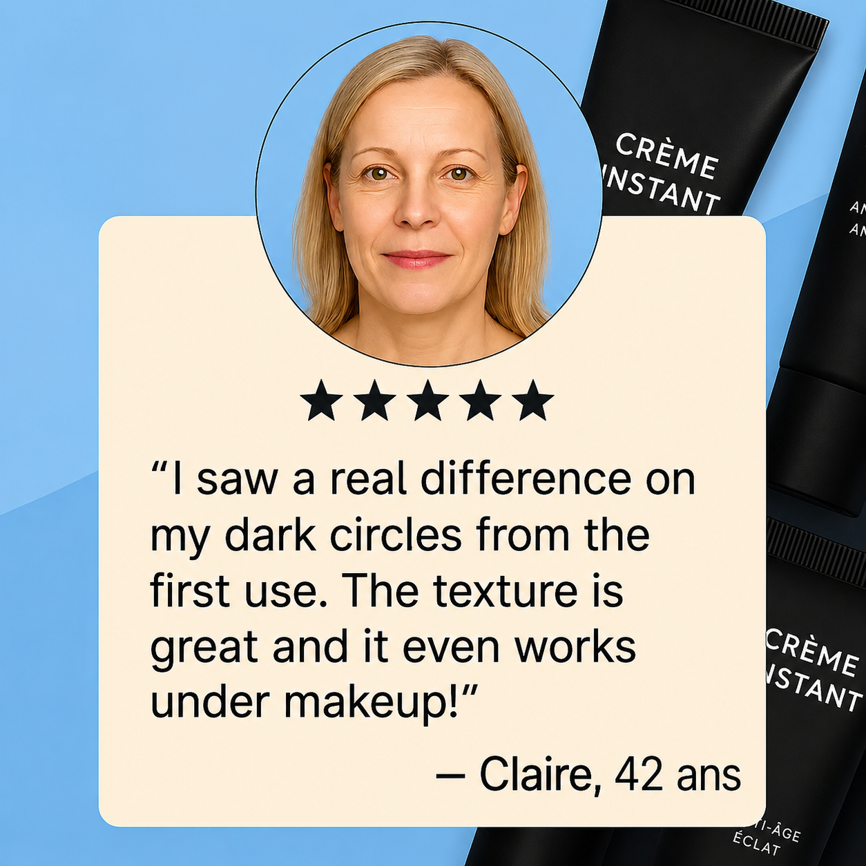 Instant Cream for Dark Circles and Wrinkles