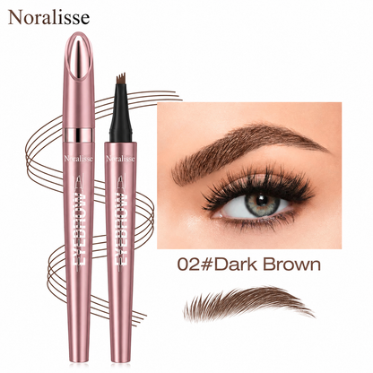 🔥Buy 1 Get 1 Free-Waterproof Micro-Fork Eyebrow Pencil, Long-Lasting Brow Pen for Natural Hair-Like Strokes