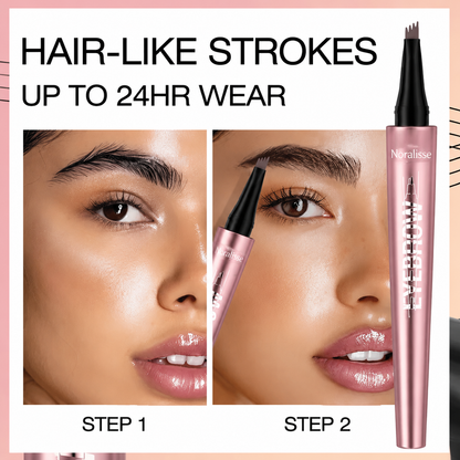 🔥Buy 1 Get 1 Free-Waterproof Micro-Fork Eyebrow Pencil, Long-Lasting Brow Pen for Natural Hair-Like Strokes