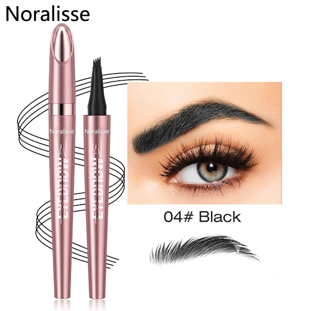 🔥Buy 1 Get 1 Free-Waterproof Micro-Fork Eyebrow Pencil, Long-Lasting Brow Pen for Natural Hair-Like Strokes